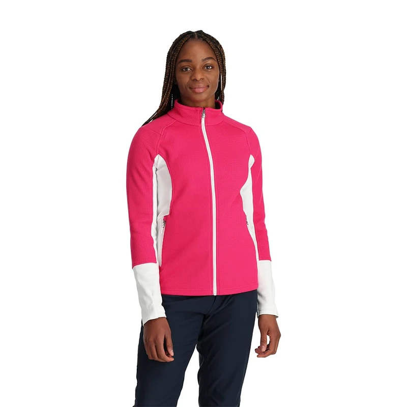 Spyder Women's Bandita Fleece Jacket, Pink, M - Image 1