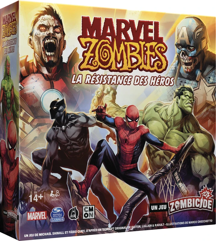 Asmodee Cmon Marvel Zombies: Resistance of Heroes - A Zombicide Game - Board Games - Miniatures Games - Cooperative Game - Adult and Child Game from 14 Years Old - French Version - Image 1