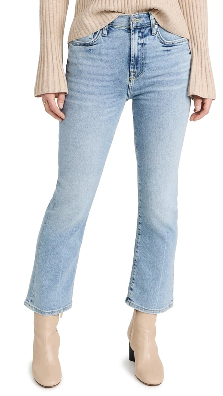 7 For All Mankind Women's High-Waisted Slim Kick Fit Jeans in Must, Must, 30