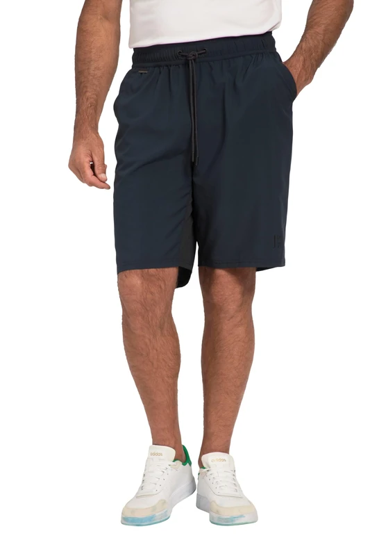 JP 1880 Men's Jay-pi Shorts Tennis Quickdry Elastic Waist Pants, Navy Blue, 4XL