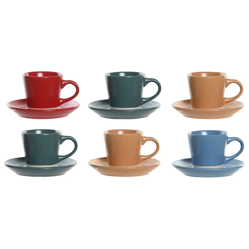 DKD Home Decor Cups with Plates, Standard