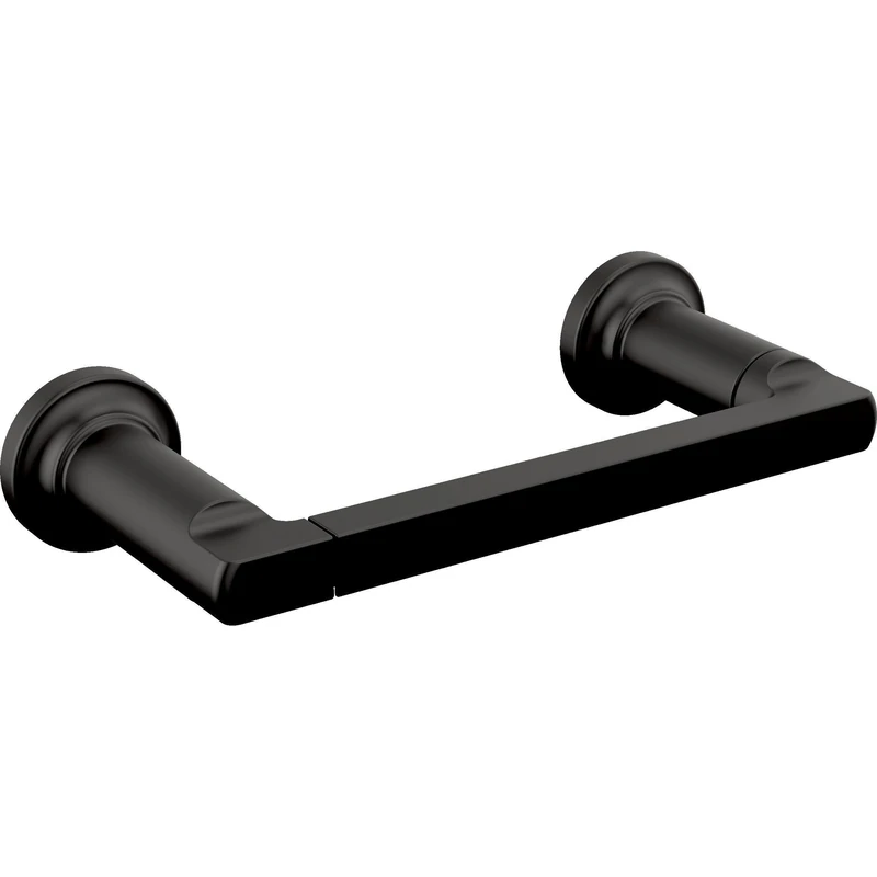 Delta 78955-BL Tetra Pivot Arm Toilet Paper Holder Bath Hardware Accessory in Matte Black