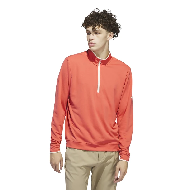 adidas mens Lightweight Half-zip Pullover, Prelsc, M