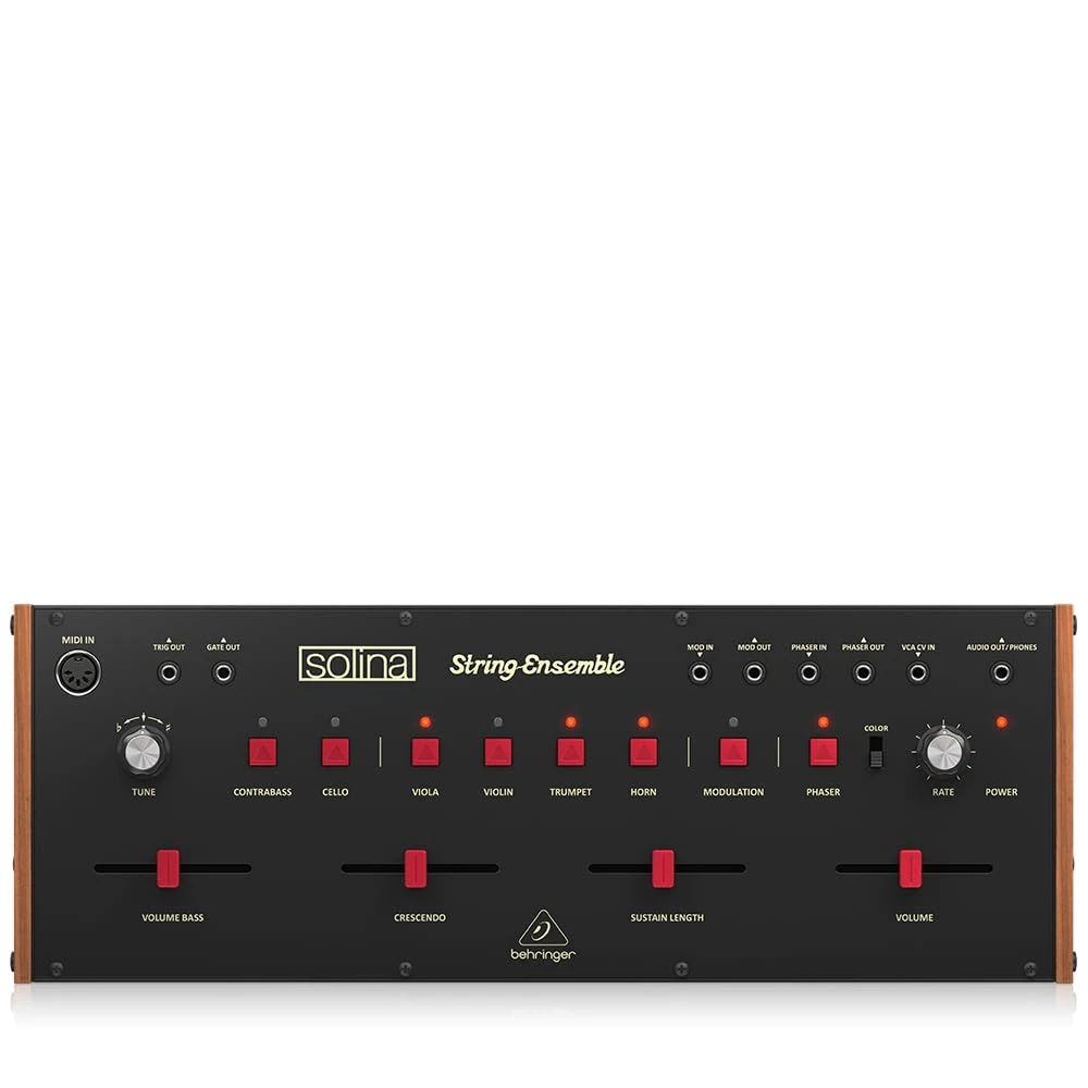 Behringer SOLINA STRING ENSEMBLE Classic Analog String Ensemble Synthesizer with 49-Voice Polyphony, BBD Chorus Ensemble, Vintage Phase Shifter and Eurorack Format