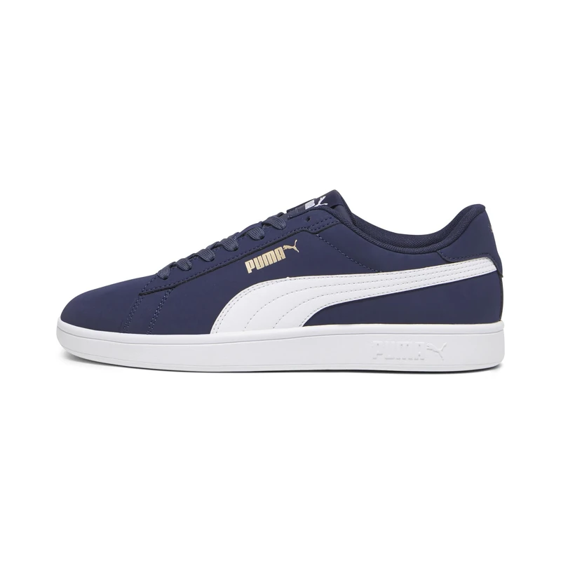 PUMA Men's Smash 3.0 Buck Sneakers - Blue, Size UK 4 - Image 1