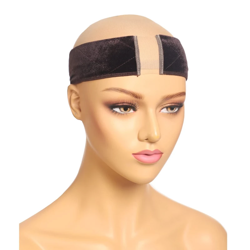 Nexyshe Thin Velvet Wig Grip Headband – Elastic & Non-Slip, Securely Holds Women’s Wigs & Headscarves