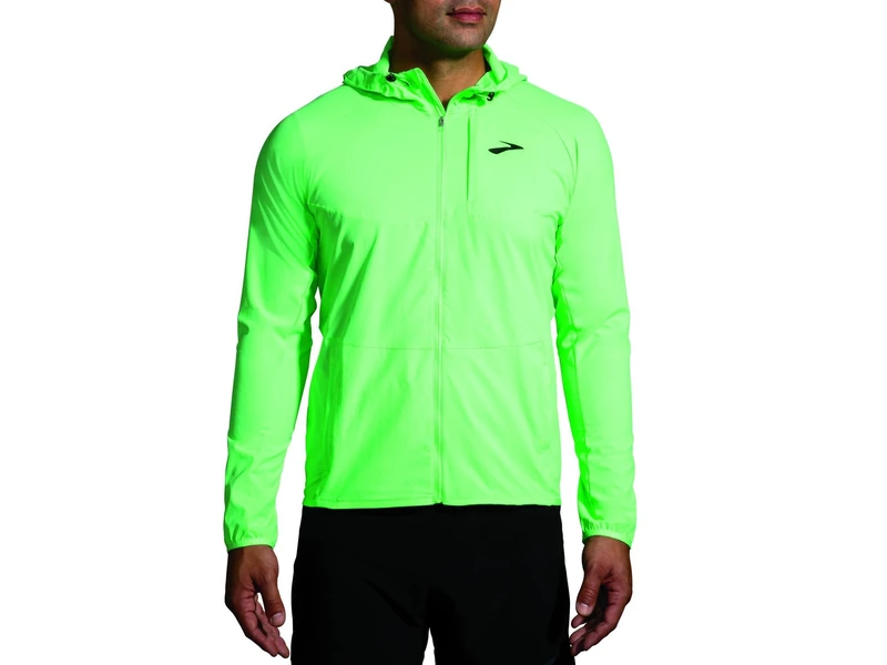 BROOKS 211385328 Canopy Jacket Jacket Men's Neo Green Size 25
