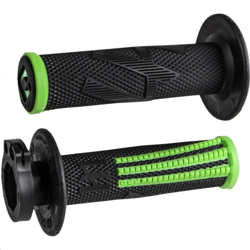 ODI EMIG PRO V2 LOCK-ON GRIPS BLACK/GREEN