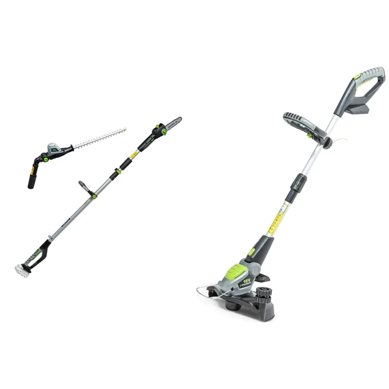 Murray IQ18PSH 18V Li-Ion Cordless 20cm Pole Saw & 41cm Hedge Trimmer 2-in-1 & 18V Lithium-Ion Grass Trimmer Body IQ18GT, Powered by Briggs & Stratton, 30cm Cutting Width