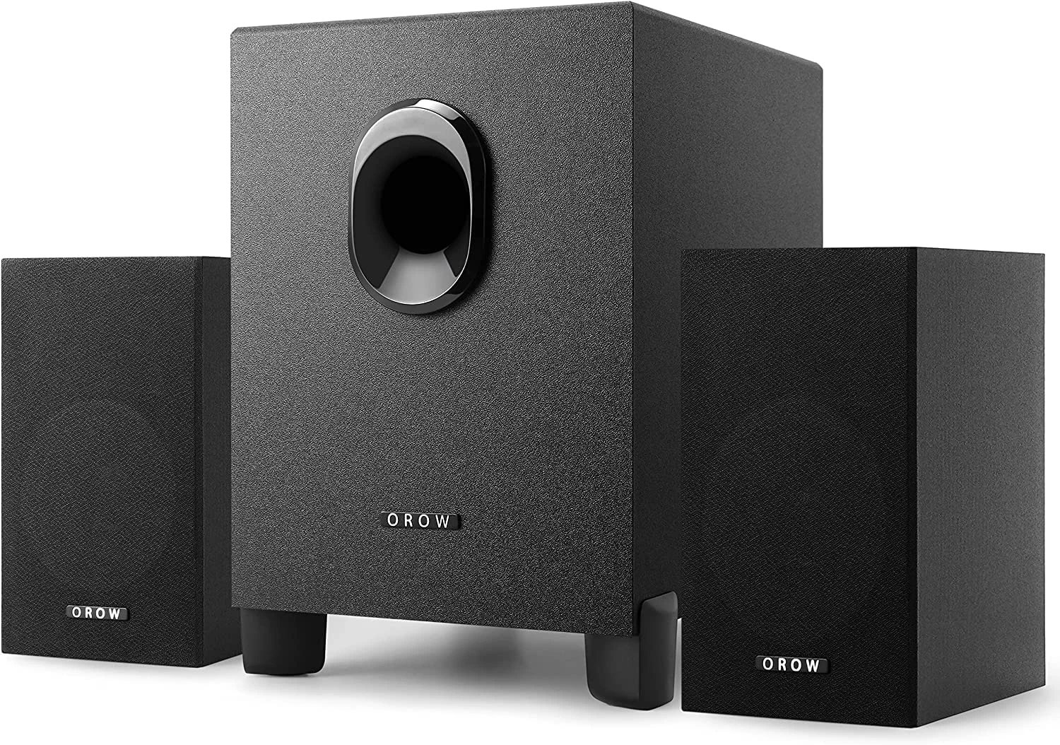 OR O R O W OROW Computer Speakers with Subwoofer,16W PC Speakers with Deep Bass,USB Powered,HIFI Desktop Speaker System with 3.5mm AUX,Great for Laptop/TV/Tablet/Monitor(S211)