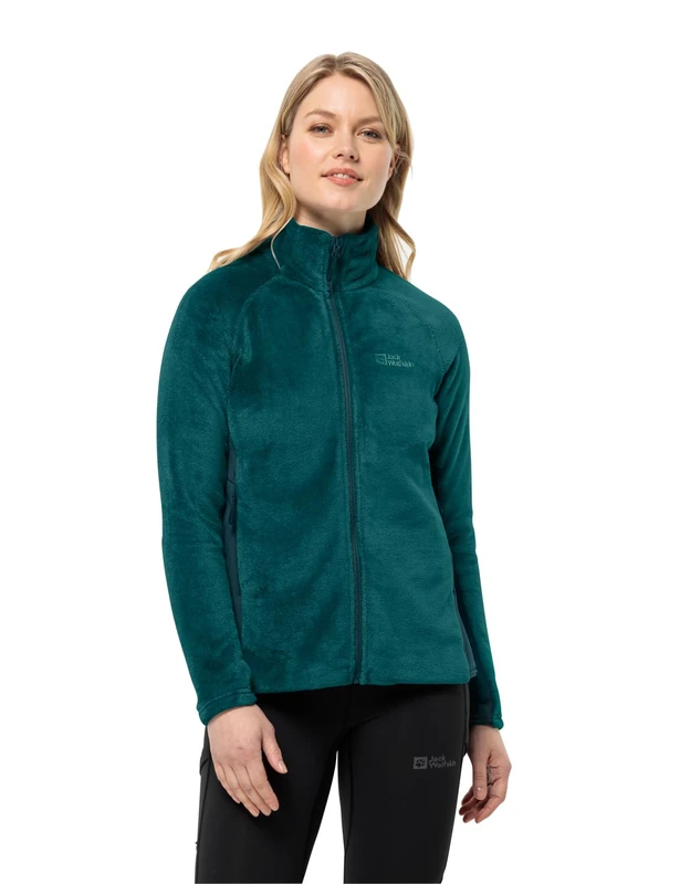 Jack Wolfskin Women's Rotwand Fz W Fleece Jacket, Green (sea Green), S