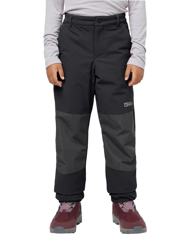 Jack Wolfskin Rascal Winter Pants K, Unisex Children Hiking Pants, Black,