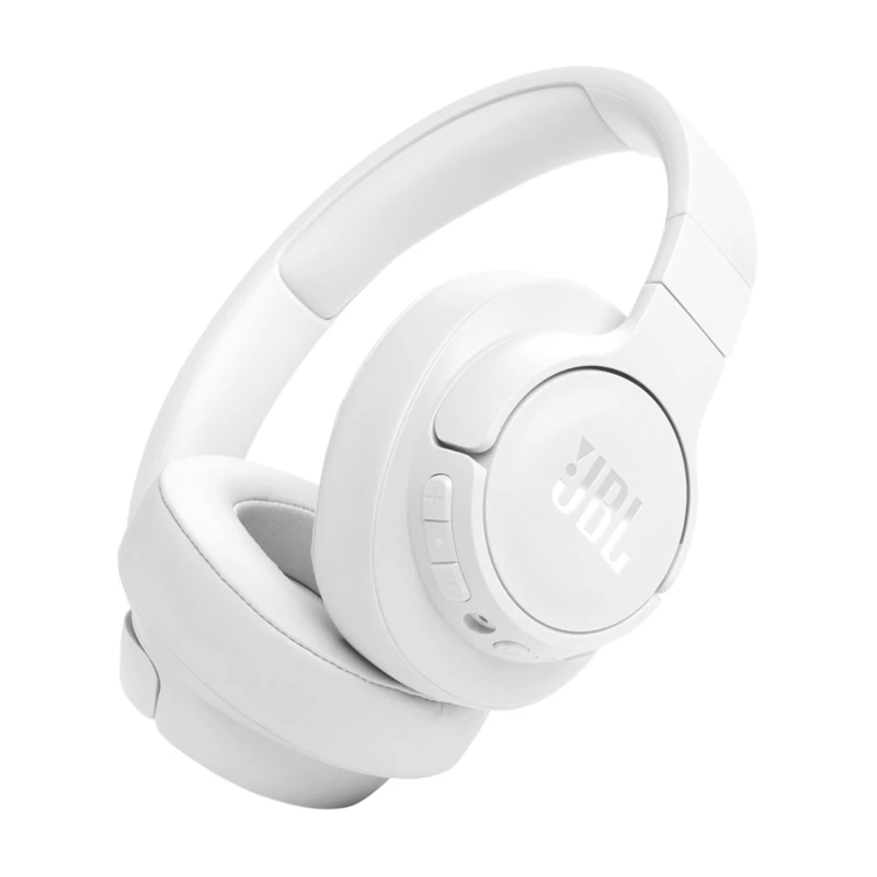 JBL Tune 770 NC Wireless Over-Ear Bluetooth Headphones with Adaptive Noise-Cancelling Technology and 70-Hour Battery Life, White