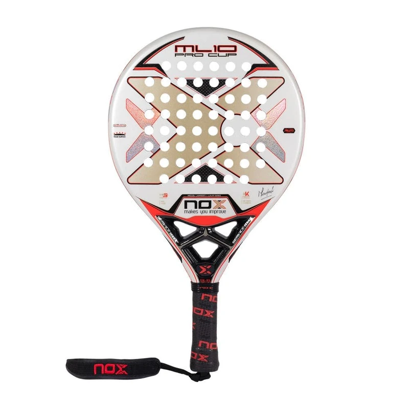 NOX Padel Racket - ML10 Pro Cup Corp - Carbon Fibre - 4.0 Inch Grip - 3.6kg - Adult - Intermediate