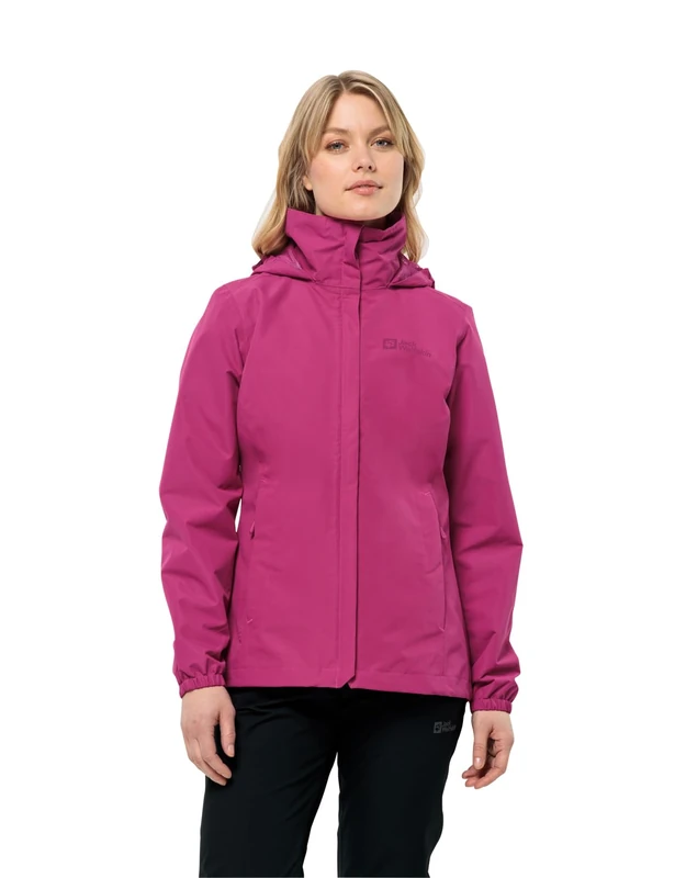 Jack Wolfskin Women's Stormy Point 2L JKT W Jacket, New Magenta, XXL