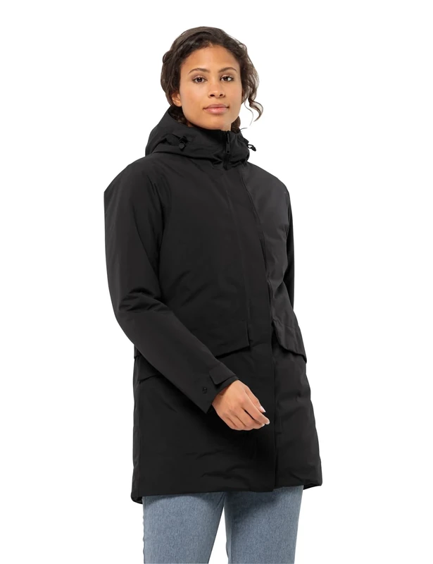 Jack Wolfskin TEMPELHOF COAT W, black, XL