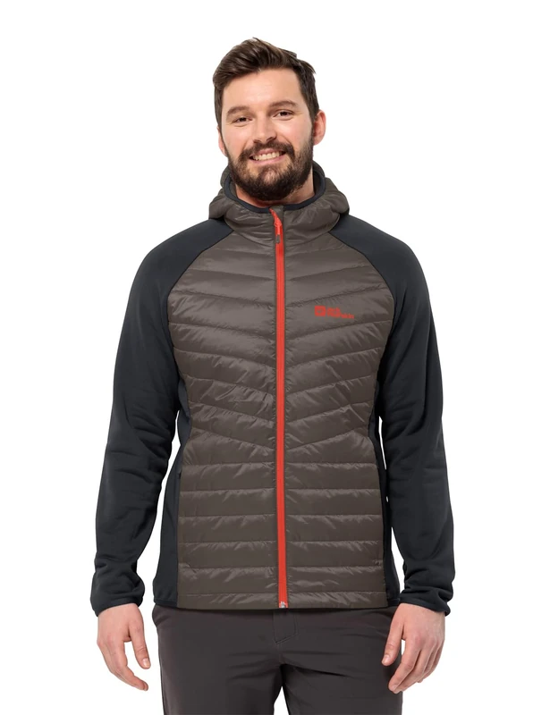 Jack Wolfskin Mens Routeburn Pro Hybrid M Softshell, Cold Coffee, L EU