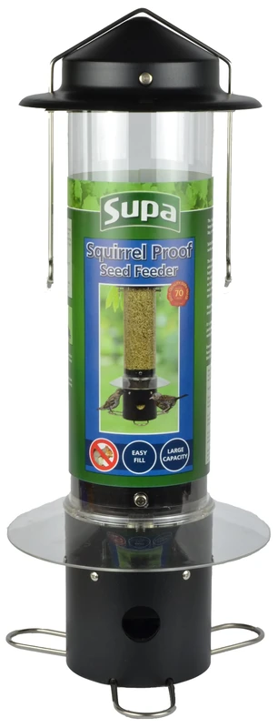 Supa Squirrel Proof Wild Bird Feeder is Designed to Keep Both Squirrels and Larger Bully Birds at Bay, so that Small Garden Birds Can Eat in Peace.