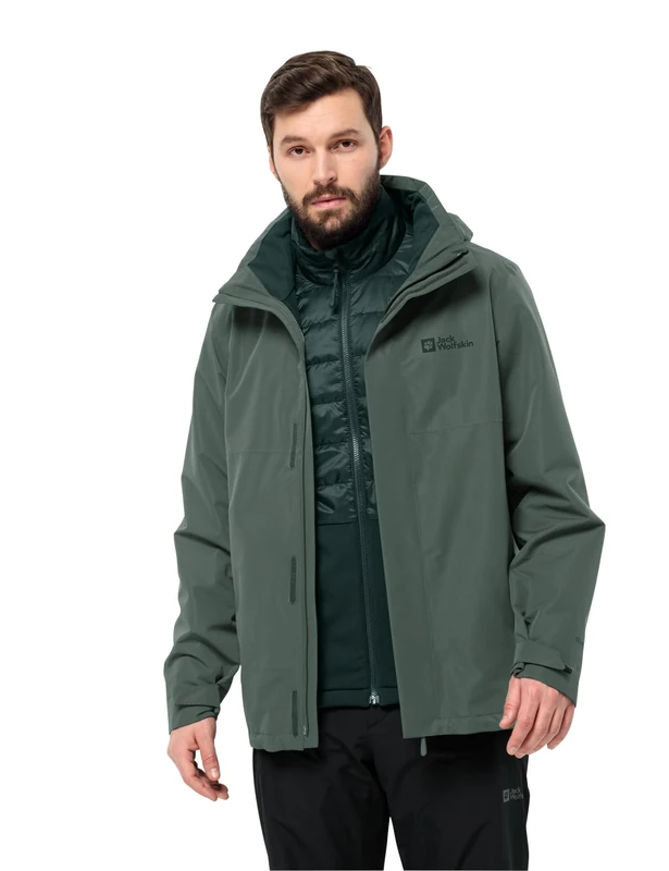 Jack Wolfskin Luntal 3-in-1 Jacket M - Waterproof Hiking Jacket