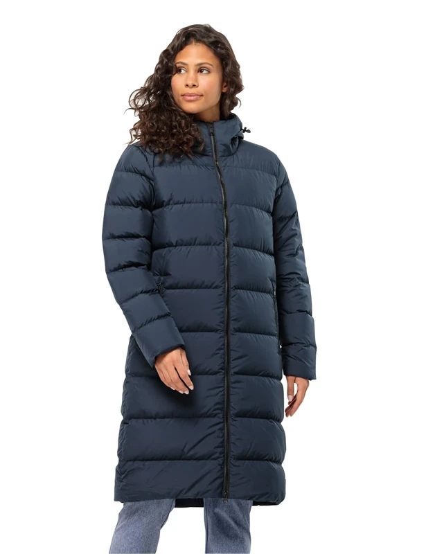 Jack Wolfskin Women's Frozen Palace Coat W Down Parka, Night Blue, L
