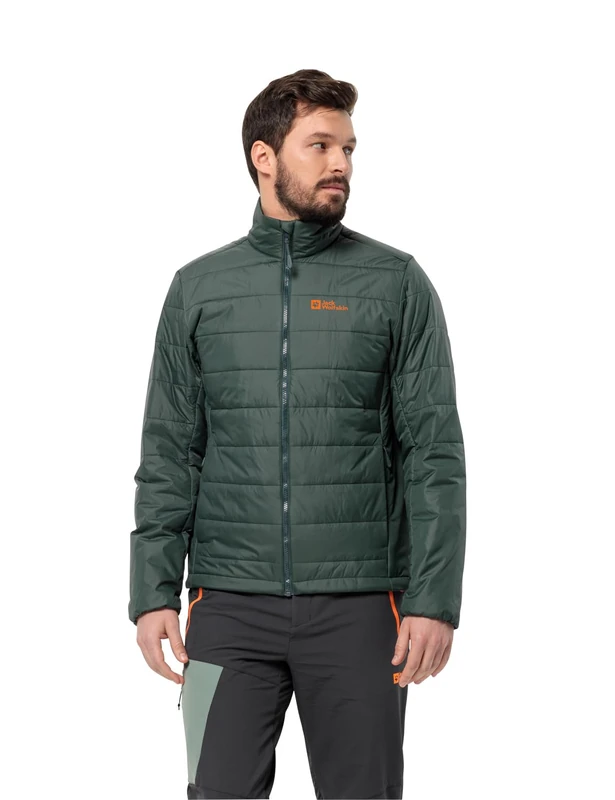 Jack Wolfskin Mens Lapawa Ins Jkt M, Black Olive, XL EU