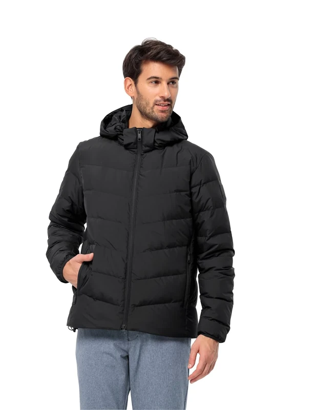 Jack Wolfskin Men's Colonius JKT M Down Jacket, Black, XL
