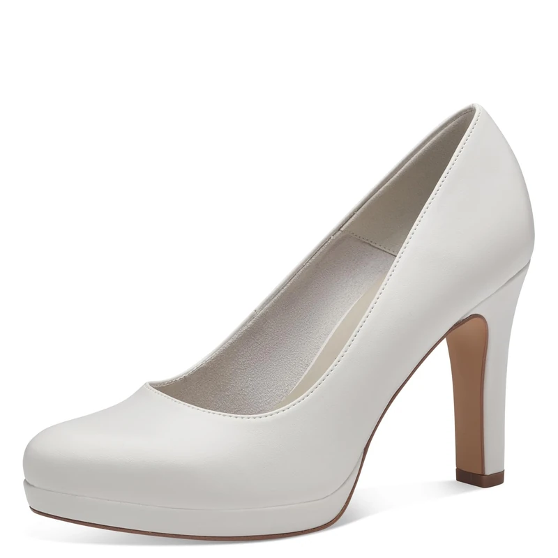Tamaris Women's pumps with block heel white 6.5 UK