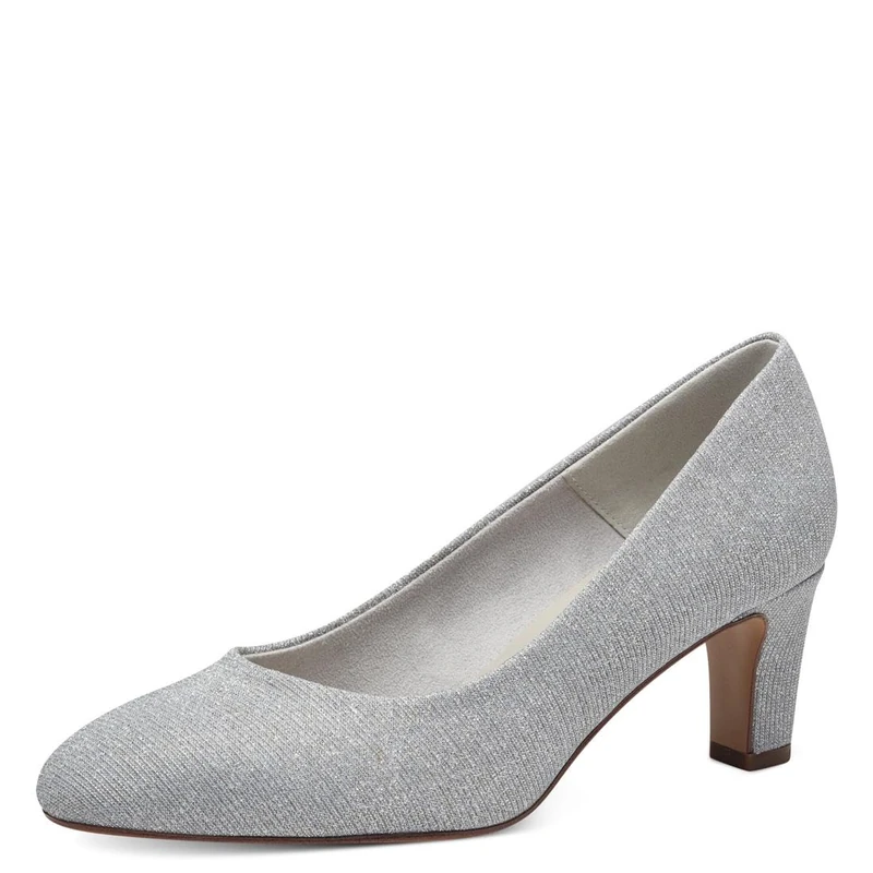 Tamaris Women's pumps with block heel metallic 4 UK