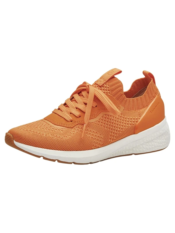 Tamaris Women's Vegan Sporty Lace-Up, Orange, 36 EU