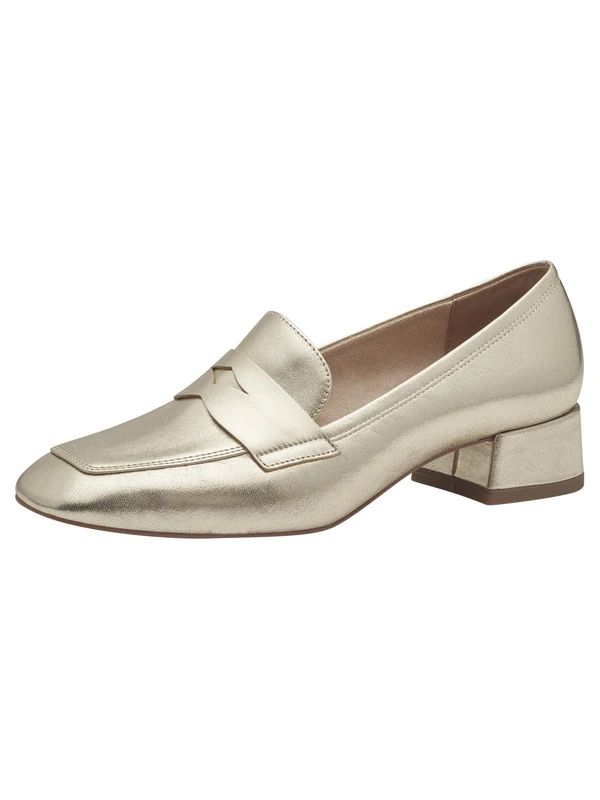Tamaris Women's Block Heel Slipper, Gold, 5 UK