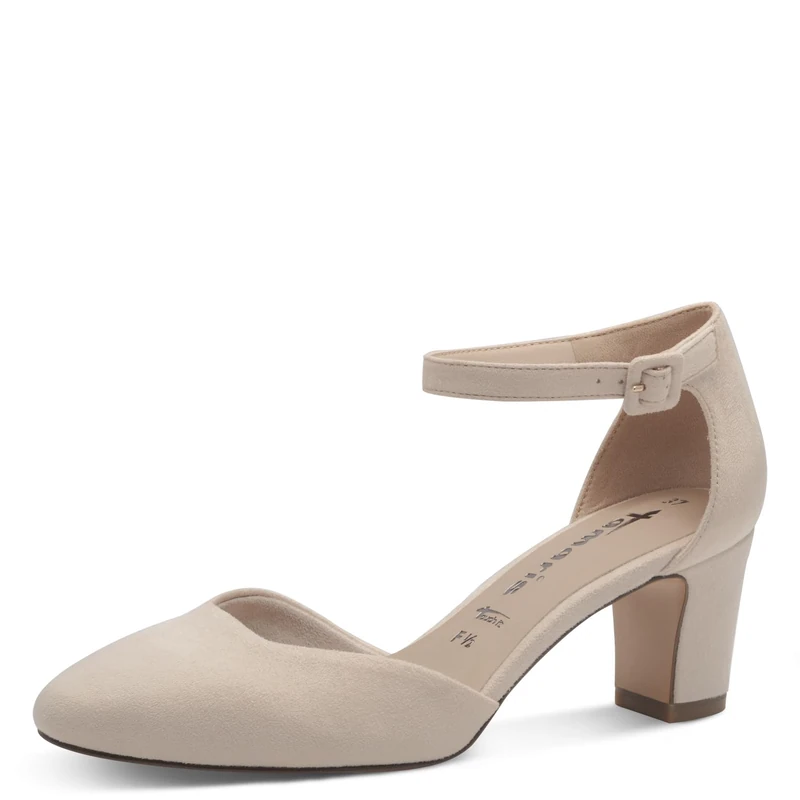 Tamaris Women's pumps with block heel beige 6.5 UK