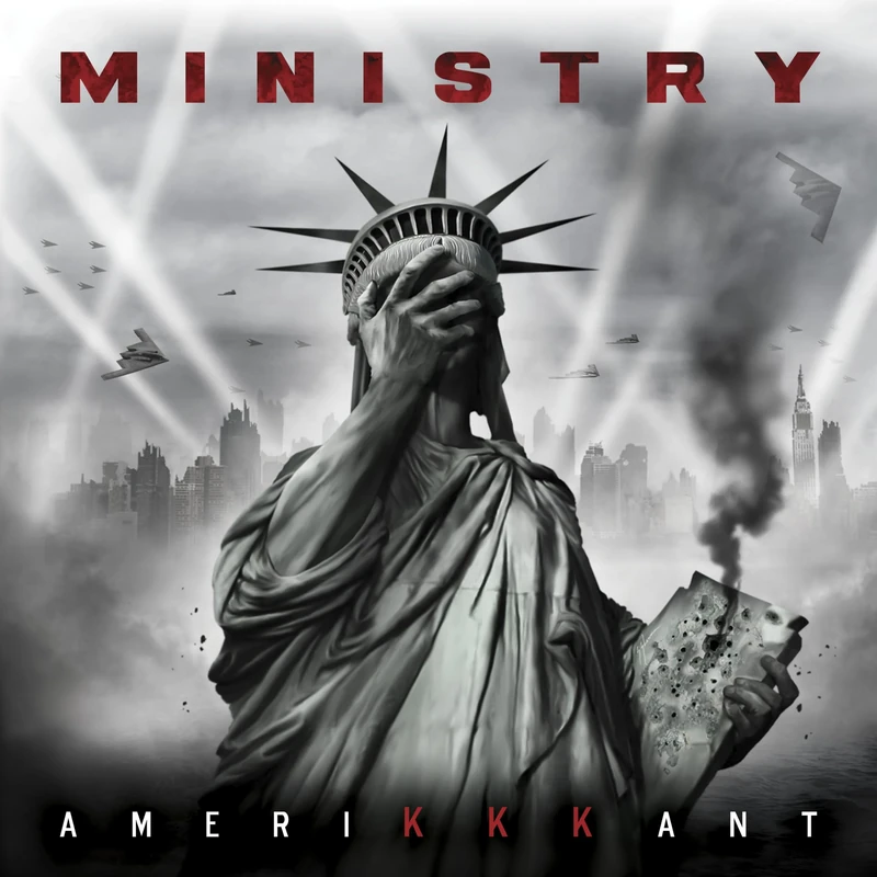 Amerikkkant - Grey W/ Black & White Splatter [VINYL]