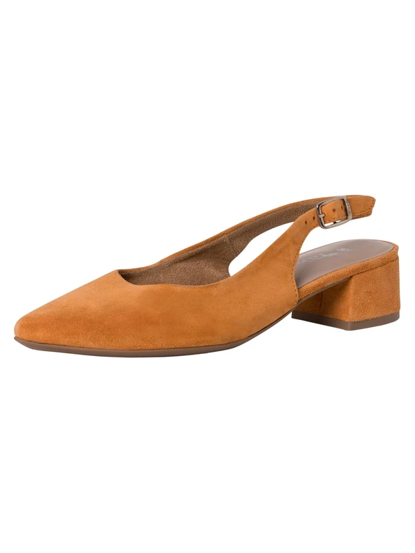 Tamaris Sling Women's Block Heel, Orange, 3.5 UK