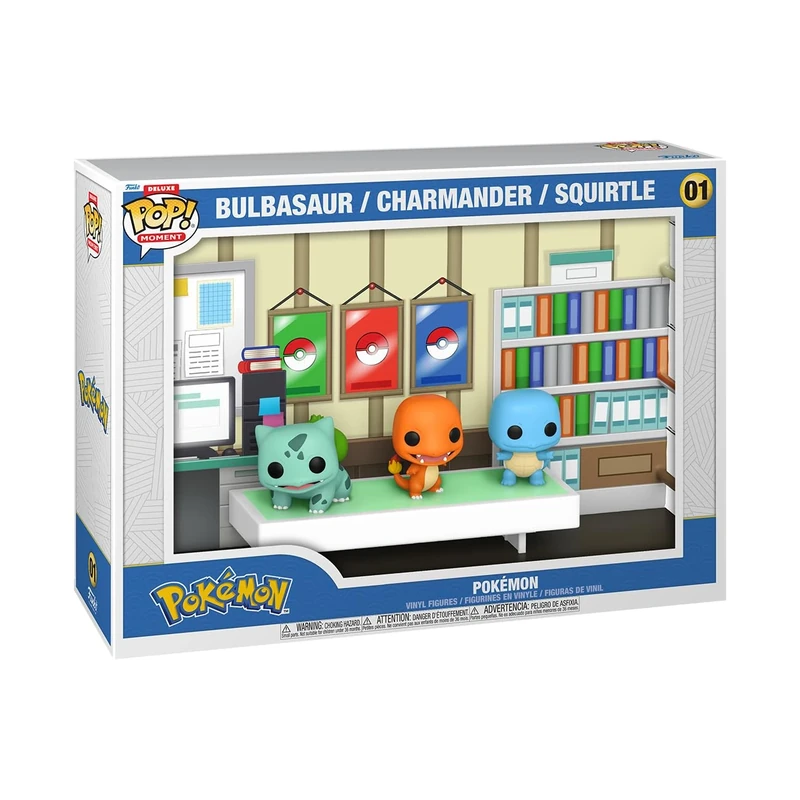 Funko POP! Moments Deluxe: Pokemon - Starters (1996) - Collectable Vinyl Figure - Gift Idea - Official Merchandise - Toys for Kids & Adults - Video Games Fans - Model Figure for Collectors and Display