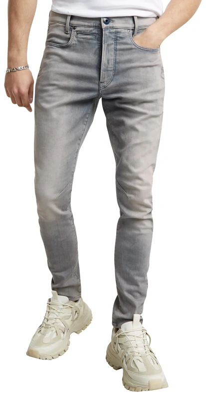 G-STAR Men's D-Staq 3D Slim Jeans, Grey (antic faded radium D05385-9882-C587), 26W / 32L