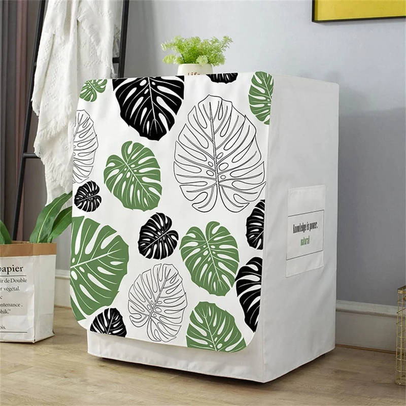 Highdi Washing Machine Cover Waterproof, Washing Machine Covers Indoor with Zipper Sunscreen & Dustproof Washer Protection (Capacity 9-12kg,Tortoiseshell)