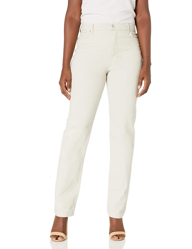 Gloria Vanderbilt Womens Amanda Classic High Rise Tapered Jean Plus Size, Stonewood, 24 Plus Short