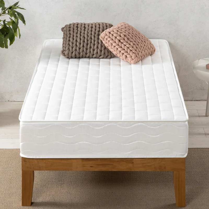 ZINUS 3ft mattress single with Bonnell Spring - (90 x 190 cm) - 7'' Height - Comfort Foam - Medium Firm - Breathable and Durable - Designed to UK Standards