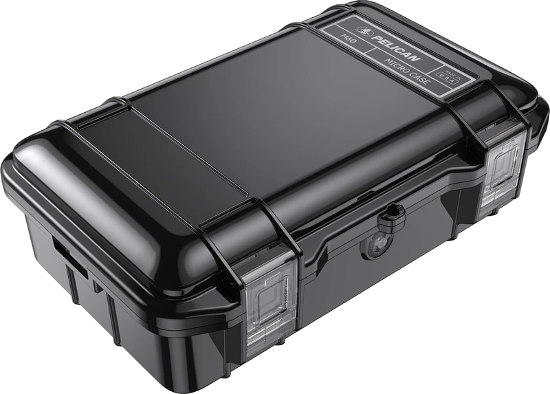 Pelican M60 Micro Case - Waterproof Case (Dry Box, Field Box) for iPhone, GoPro, Camera, Camping, Fishing, Hiking, Kayak, Beach and More (Black)