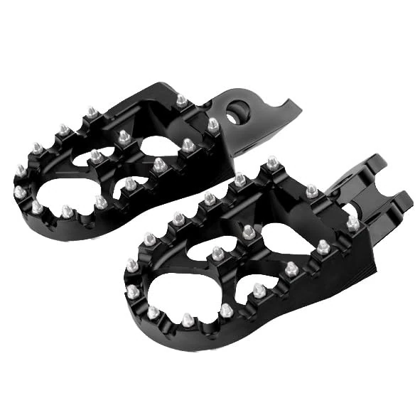 Accossato Nere off-road footpegs in Ergal 7075 for TM EN/MX from 2000 to 2018 (CC 125) - Image 1