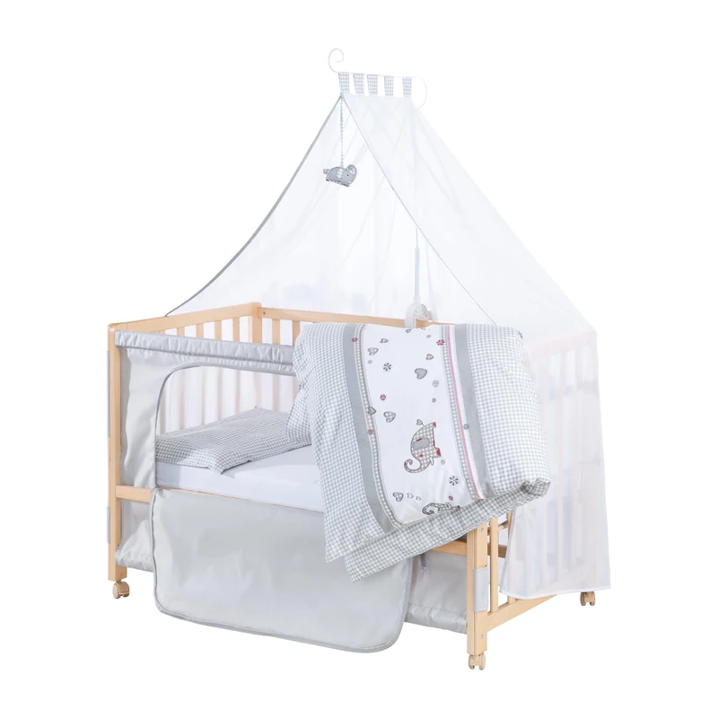 roba Jumbotwins Cot 60 x 120 cm - Elephant Design Bed