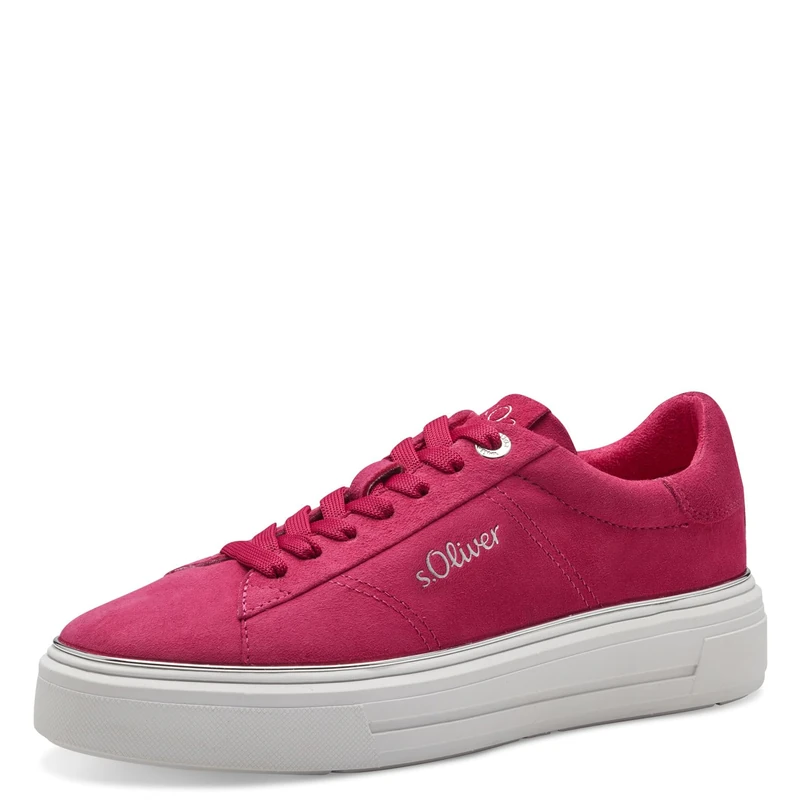 s.Oliver Women's 5-23636-42 Sneaker, Fuchsia, 4.5 UK