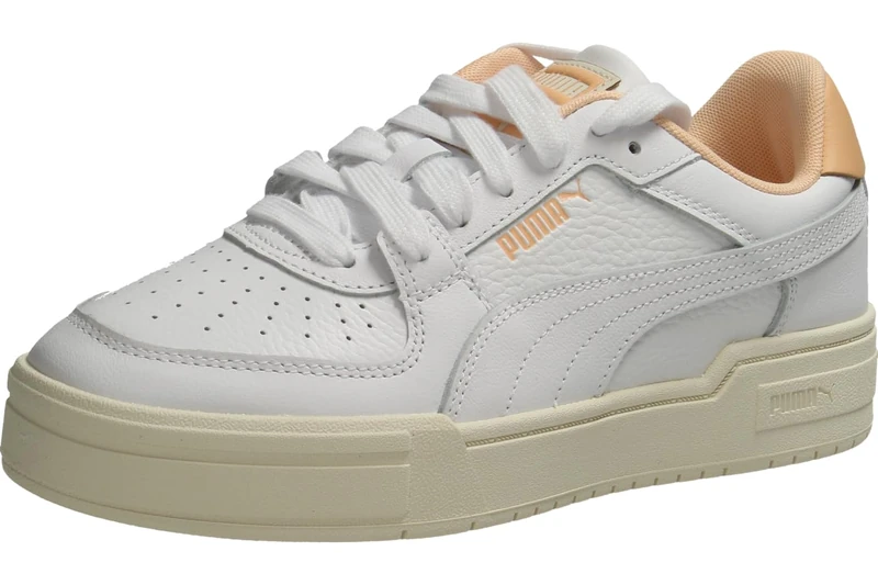 Puma Unisex Adults' Fashion Shoes CA Pro Classic, Puma White-Peach Fizz Casual Sneaker