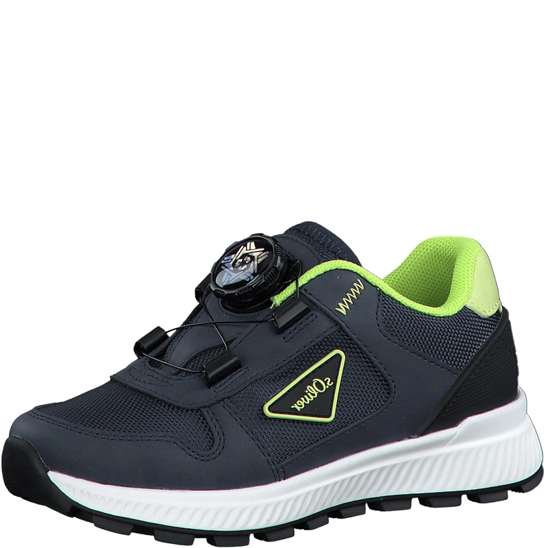s.Oliver Boy's 5-44101-42 Sneaker, Navy, 1 UK - Image 1