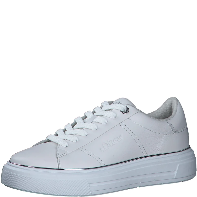 s.Oliver Women's 5-23636-42 Trainers, White Nappa, 38 EU, White Nappa, 6 UK