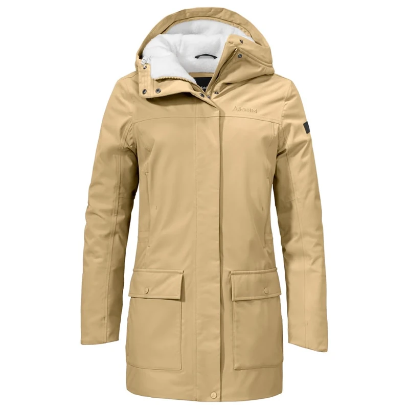 Schöffel Rotterdam Women's Ins. Parka L, Sand Drift