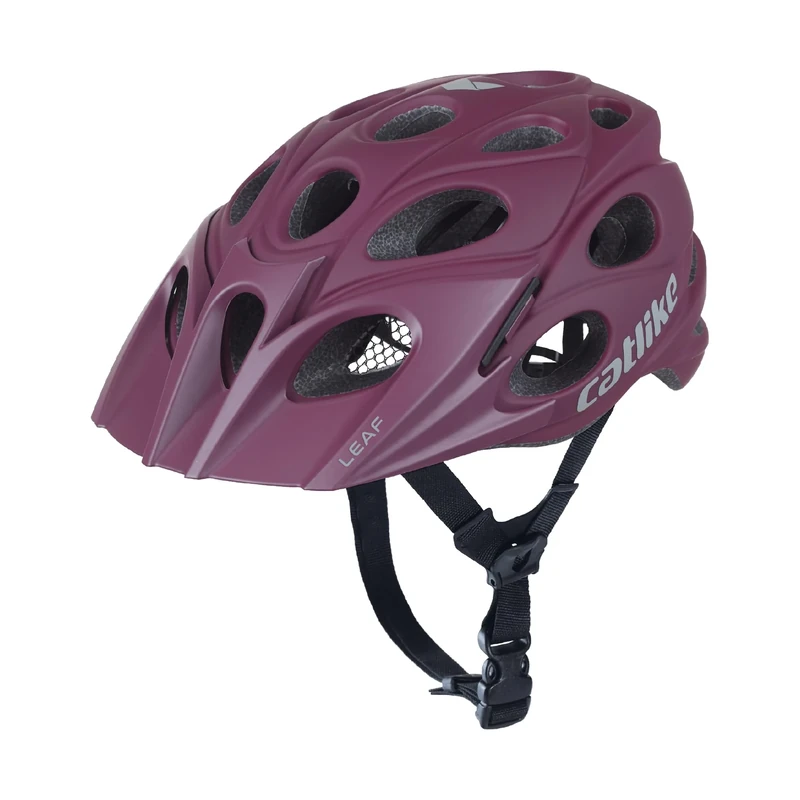 CATLIKE 7101200008 - Leaf Mountain Bike MTB Helmet – Lightweight, Ventilated with Advanced Features for Safety, Comfort, and Performance, Size M, Bordeaux