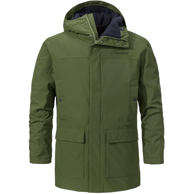 Schöffel Rotterdam Men's Ins. Parka M, Loden Green, 48 cm
