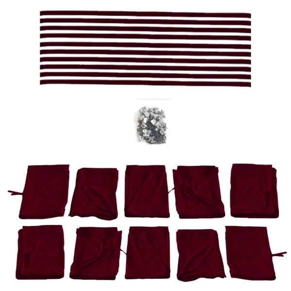 BREMER SITZBEZÜGE Curtains for Mercedes Vito W447 Medium Wheelbase from 2014 (728) in Wine Red - Image 1