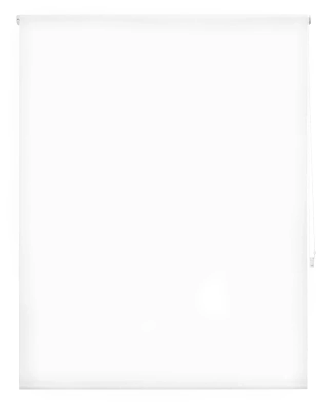 DECORBLIND | Smooth Translucent Roller Blind, Blind Size: 160 x 250 cm Width x Length/Plain Fabric Dimensions: 157 x 245 cm – Translucent White Optical Roller Blind, Easy Installation to Wall or